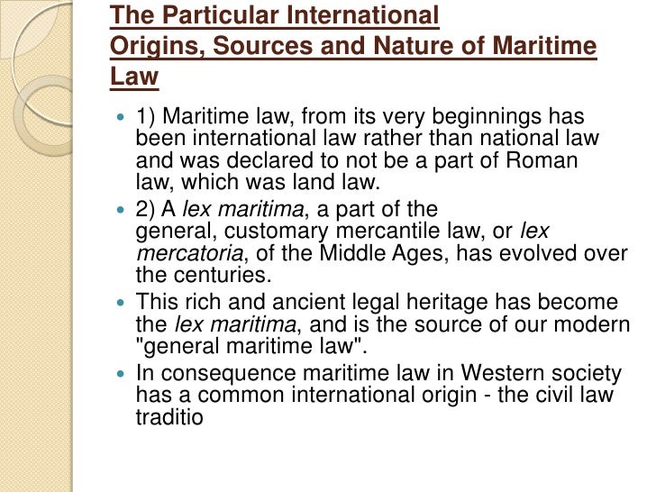 Maritime law 2012