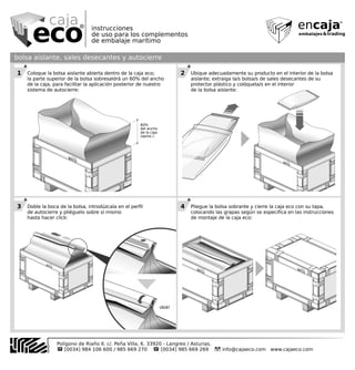 Caja Eco Embalaje Marítimo Instrucciones de montaje. 