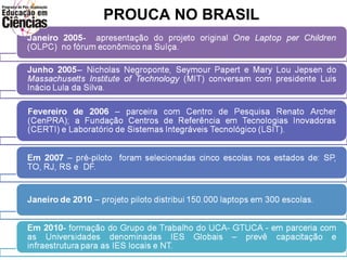 PROUCA NO BRASIL 
 