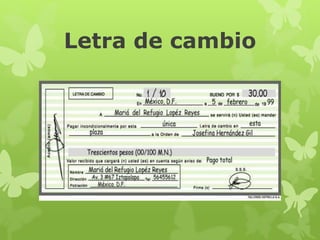 Letra de cambio
 