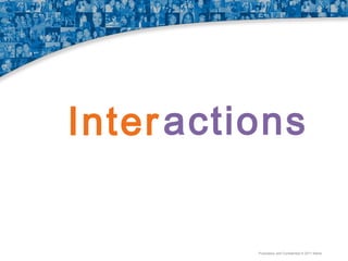 Inter actions

Proprietary and Confidential © 2011 Maritz

 