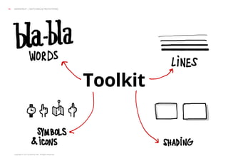 Copyright © 2013 Grapefruit SRL. All Rights Reserved.
Toolkit
GRAPEFRUIT | SKETCHING & PROTOTYPING16
 