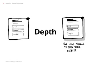 Copyright © 2013 Grapefruit SRL. All Rights Reserved.
Depth
GRAPEFRUIT | SKETCHING & PROTOTYPING22
 