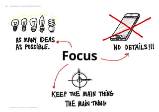 Copyright © 2013 Grapefruit SRL. All Rights Reserved.
Focus
GRAPEFRUIT | SKETCHING & PROTOTYPING28
 