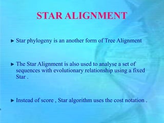 MULTIPLE SEQUENCE ALIGNMENT | PPTX
