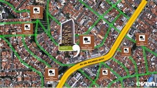 Novo Plano Diretor Estratégico ]Na área onde o nosso projeto Mariz Vila Mariana encontra-se, algumas transformações importantes
acontecerão com a aprovação do novo Plano Diretor Estratégico (PDE).
O nosso terreno não se enquadrará nas Áreas de Influência dos Eixos de Estruturação Urbana, nem nos Eixos
de Estruturação Urbana previstos. Isto significa que itens como CA (Coeficiente de Aproveitamento) e
gabarito de altura serão mais restritivos em relação ao PDE atual, legislação na qual estamos aprovando o
Mariz Vila Mariana.
Segue abaixo breve comparativo entre o que estamos aprovando no nosso projeto, o que é permitido no PDE
atual, e o que deverá acontecer com novos projetos considerando o PDE a aprovar (na área do Mariz e Barros):
CA básico CA máximo GABARITO N° de pavimentos VAGAS
NOSSO PROJETO* 2,00** 2,00** 68,22 metros Térreo + 22
pavimentos
176 vagas
PDE ATUAL (permitido
atualmente)
1,00 a 2,00*** 2,00 Sem limite Sem limite Vagas/unidade- sem
limite (não
computáveis)
PDE A APROVAR 1,00 2,00 28 metros Térreo + 8 pavtos 1 vaga/unidade não
computável**** (a
quantidade
excedente, será
considerada área
computável)
O Coeficiente de Aproveitamento (CA) ou Índice de Aproveitamento (IA) é um número que, multiplicado pela área de um terreno, indica a quantidade total de
metros quadrados passíveis de serem construídos. Um terreno de 1200m², por exemplo, com um CA máximo igual a 2,4 indica que a área máxima a ser
construída, somando a área de todos os pavimentos, é igual a 2.880,0 m².
Material preliminar sujeito a alteração e exclusivo para uso interno da Even. Proibida a divulgação. As unidades só poderão ser comercializadas mediante Registro de Incorporação
 