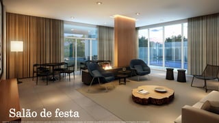 Terraço
Material preliminar sujeito a alteração e exclusivo para uso interno da Even. Proibida a divulgação. As unidades só poderão ser comercializadas mediante Registro de Incorporação
 