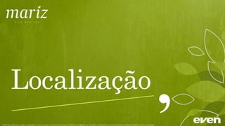 Material preliminar sujeito a alteração e exclusivo para uso interno da Even. Proibida a divulgação. As unidades só poderão ser comercializadas mediante Registro de Incorporação
 