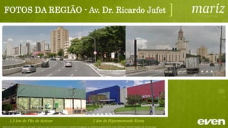 CUNHA
GINÁSIO
IBIRAPUERA
PARQUE
IBIRAPUERA
PARQUE
ACLIMAÇÃO
RUA CORONEL DIOGO
RUAPEDRAAZUL
Macroregião]
Material preliminar sujeito a alteração e exclusivo para uso interno da Even. Proibida a divulgação. As unidades só poderão ser comercializadas mediante Registro de Incorporação
 