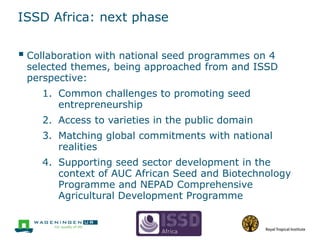 A systems approach towards seed sector development in Africa | PPTX