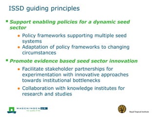 A systems approach towards seed sector development in Africa | PPTX