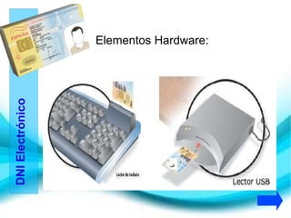 Descripción del DNIe El reverso de la tarjeta contiene los siguientes elementos :  