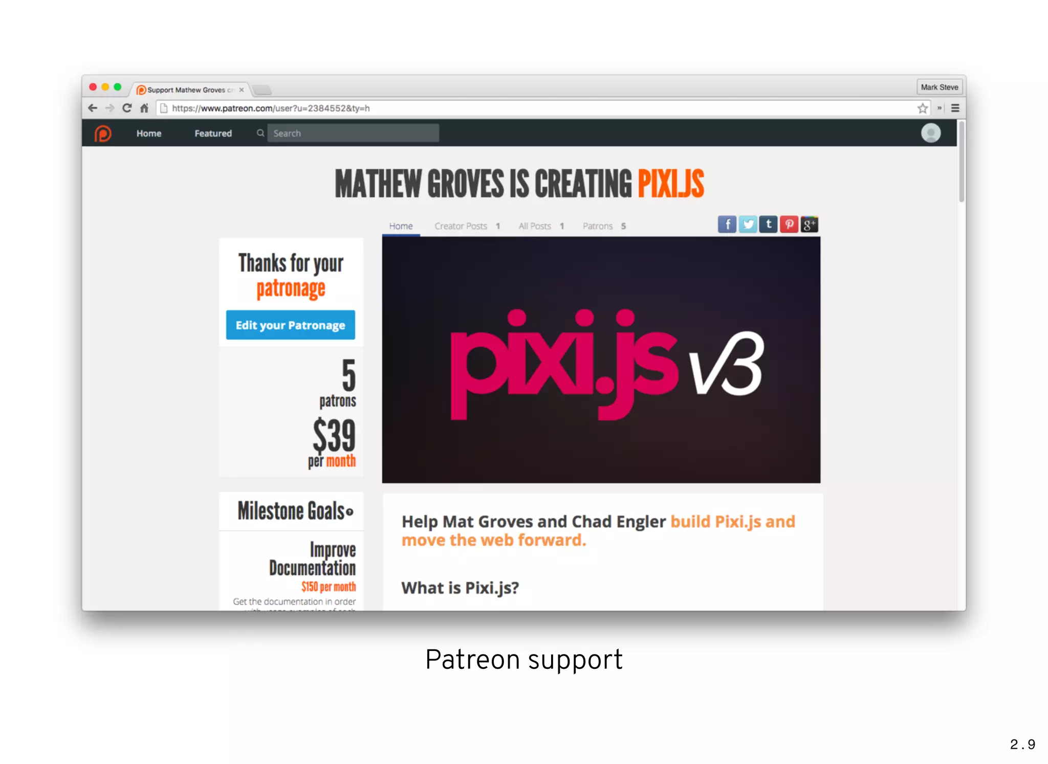 2 . 9
Patreon support
 