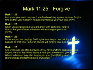 Forgive Mark 11 25 Pdf