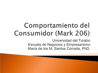 Universidad del Turabo
Escuela de Negocios y Empresarismo
María de los M. Santos Corrada, PhD.
 