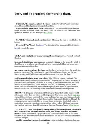 Mark 2 commentary | PDF