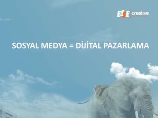 SOSYAL MEDYA = DİJİTAL PAZARLAMA
 