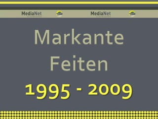 Markante Feiten  1995 - 2009 