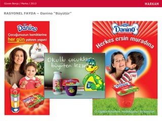 Güven Borça / Marka / 2013
RASYONEL FAYDA – Danino “Büyütür”
 