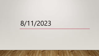 8/11/2023
 