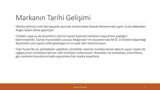 Marka Yönetimi ve Markalaşma Stratejileri | PPTX