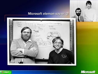 Microsoft eleman sayısı:  2
