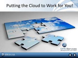 Putting the Cloud to Work for You!
 