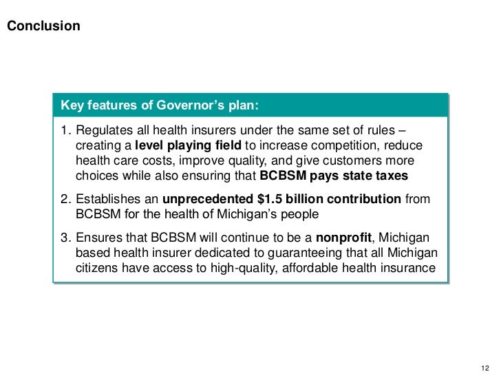Presented to the Michigan Senate Insurance Committee