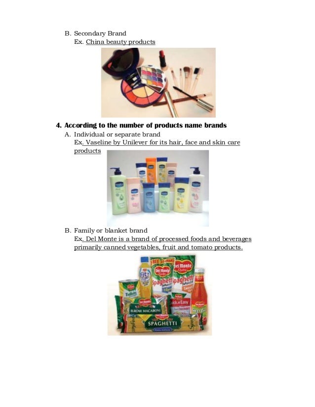 Classification Of Brands Examples Classification Of Brands Examples