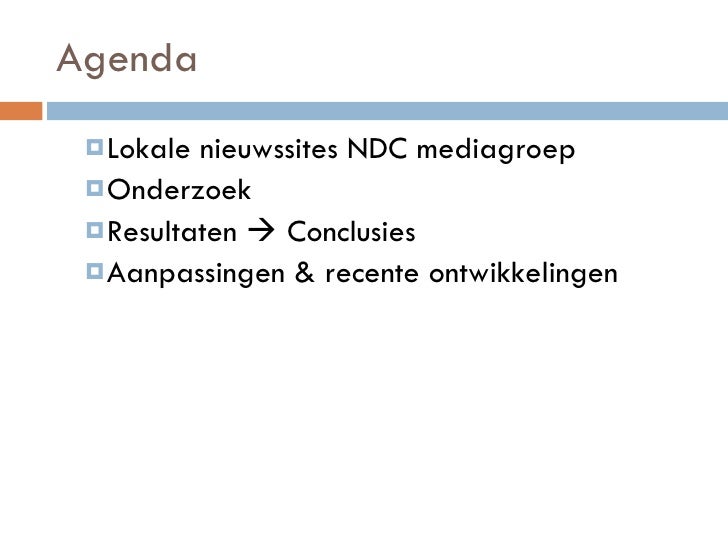 Mark de Winter - Onderzoeksproject Lokale Nieuwssites