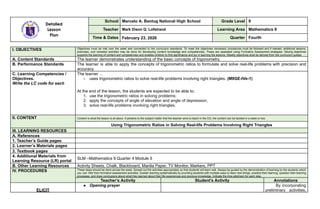 Detailed lesson plan for demonstration teaching | PDF