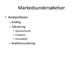 IntervjuerMarkedsundersøkelserSpørreskjemaundersøkelseInnledningÅpne eller lukkede spørsmål Lukkede spørsmål (ja/nei, skalaer, Net Promoter )Ikke misforstås, ikke ledendeRekkefølgePretesting