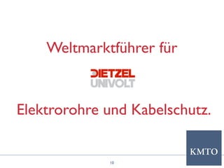 10
Weltmarktführer für
Elektrorohre und Kabelschutz.
 
