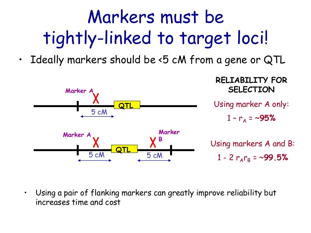 Marker assisted selection