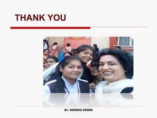Dr. RAKSHA SINGH
THANK YOU
 