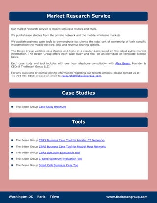 Market Research Service Example Market Research Brochure | PDF