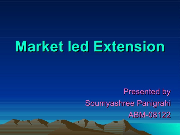Market Led Extension