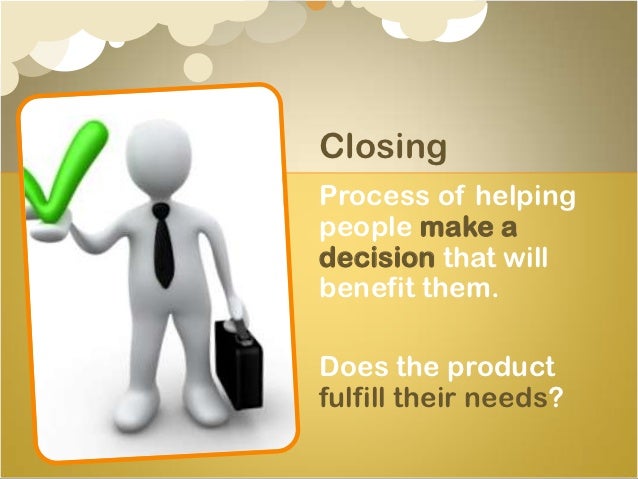 closing the sale closing the sale