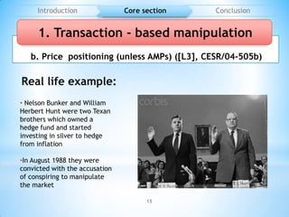 Market abuse directive and market manipulation | PPTX