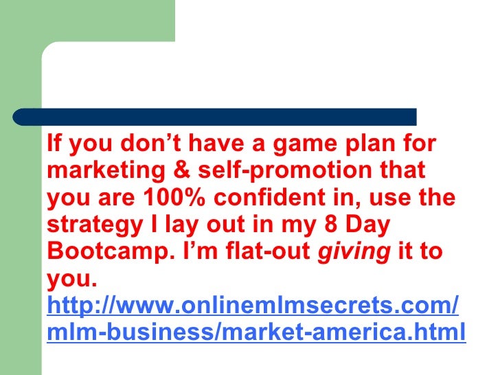 Market america business plan video