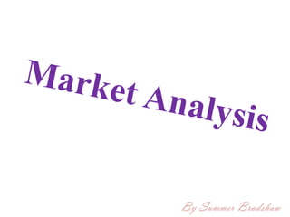 Market Analysis By Summer Bradshaw 