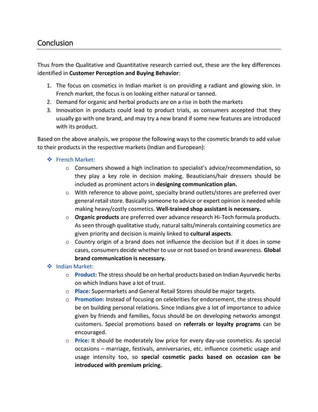 Value Proposition of beauty and cosmetic companies