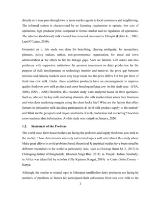 Market chain analysis of milk production 5 final | PDF