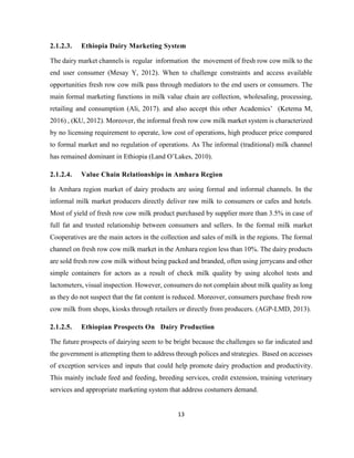 Market chain analysis of milk production 5 final | PDF