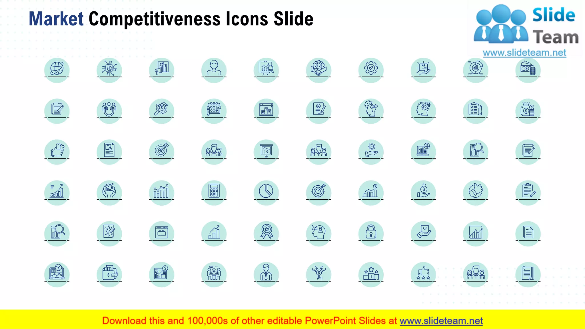 Market Competitiveness Icons Slide
61
 