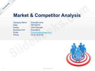Market & competitor analysis template in PPT | PDF