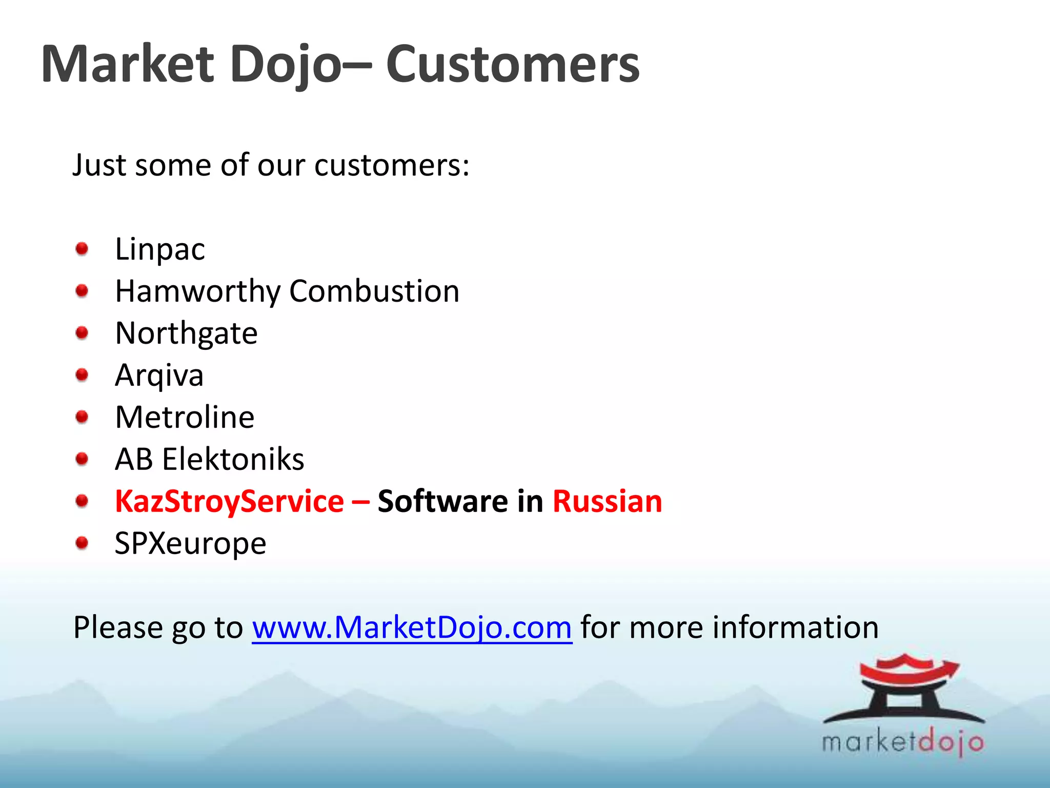 Market Dojo intro | PPTX