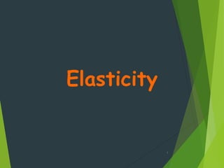 Elasticity
1
 