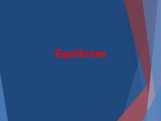 Equilibrium
1
 