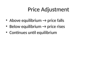 Understanding Market Equilibrium: Price, Supply, and Demand Dynamics | PPTX
